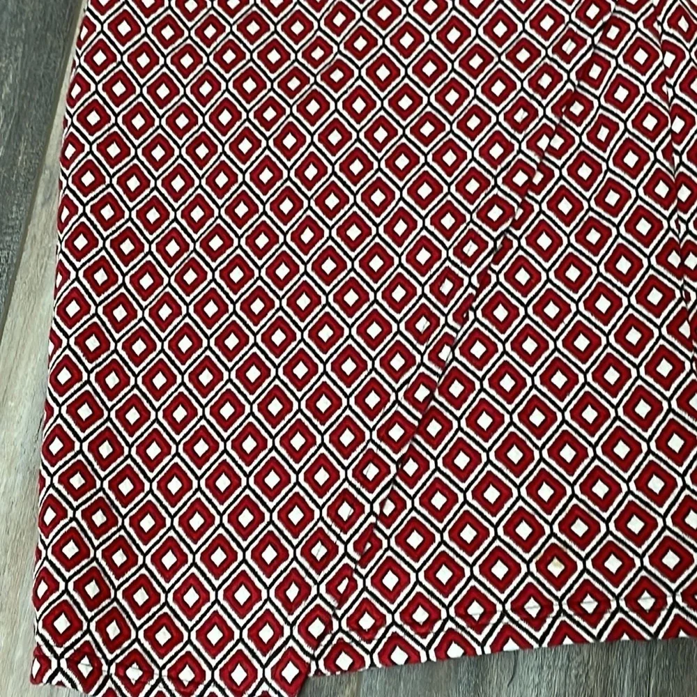 ANTHROPOLOGIE Maeve Wiles jacquard geo knit wrap skirt